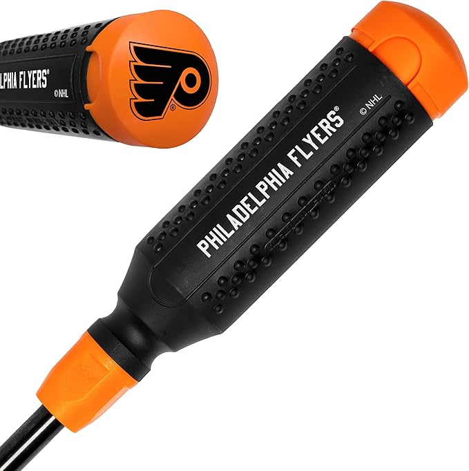 MEGAPRO짰 NHL짰 Team Edition Multi-bit Screwdriver | Officially Licensed NHL짰 Gear | Durable, Ergonomic, Pro-Grade Screwdriver (Philadelphia Flyers짰)