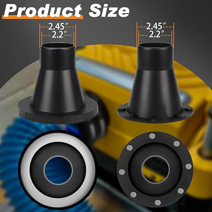4" to 2.5" Magnetic Dust Collection Fittings for Woodwork Shop Vacuums Hose,One-to-Multi Magnetic Dust Collector System w/1PK Mag Port Connector+3Set 2.5??Couplers,Magnetic Dust Collection Starter Kit