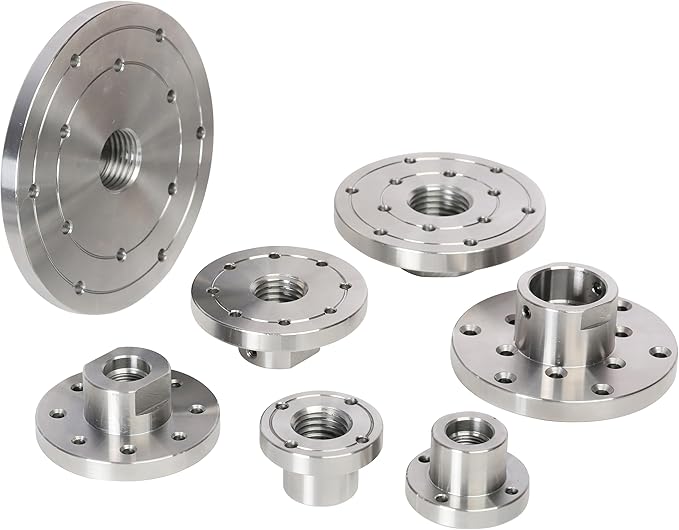 6" Wood Lathe Steel Faceplate, 1-1/4?쓝8TPI Spindle Thread Woodworking Machine Chuck Face Plate