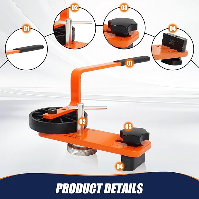 Deck Board Bending Straightening Tool, Adjustable Leverage Bender Fits for Composite & Hardwood Decking, Easier Deck Straight Installation竊똄quipped with an Allen wrench