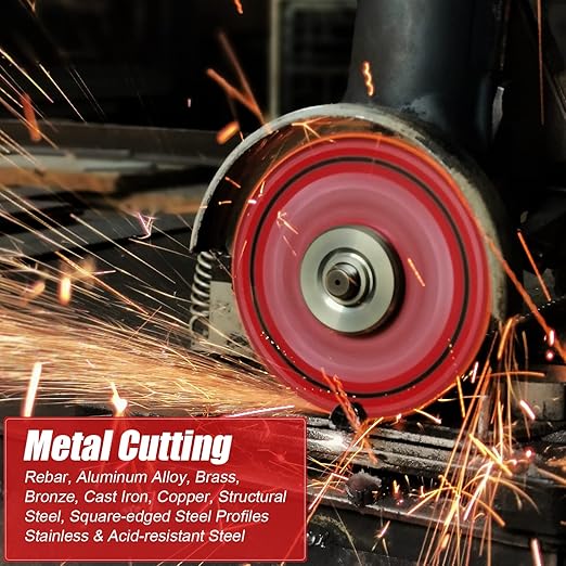 EZARC Diamond Cutting Wheel 6'' x 7/8 Inch for Metal, Cut Off Wheel with 5000+ Cuts on Rebar, Steel, Iron and INOX