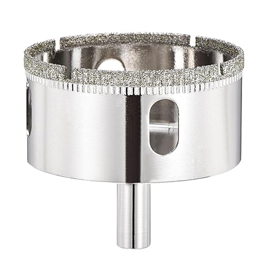 PATIKIL 2" (50mm) Diamond Hole Saw, Glass Diamond Hole Cutters Hollow Core Drill Bits for Fiberglass, Tile, Porcelain, Ceramic
