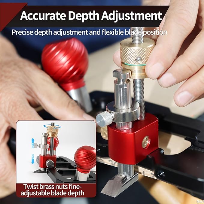 Router Plane for Woodworking, Router Plane Handheld Adjustable Depth Stop Planer Wood Chamfering Slottinge Woodworking Hand Tool