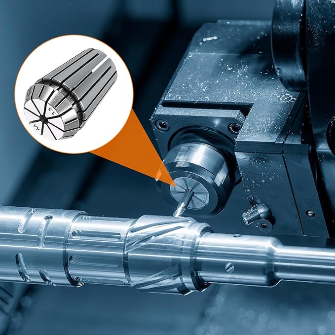 HARFINGTON Spring Collet Chuck ER20 3.5mm 65Mn Spring Steel Precision Router Collets for CNC Engraving Milling Lathe Tool