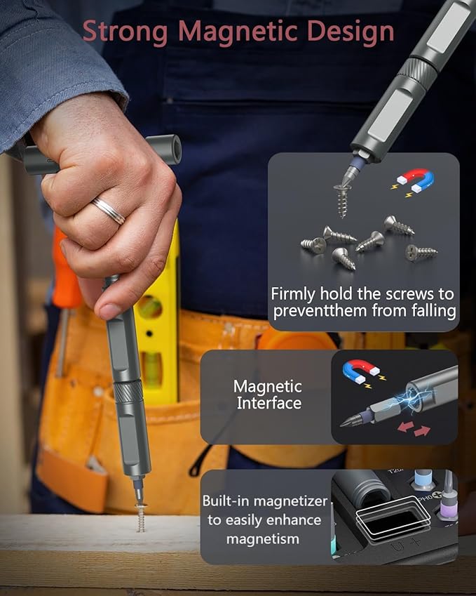 LOFICOPER 42 in 1 Magnetic Screwdriver Set, Ratchet Screwdriver Set with Detachable T Handle, Professional Repair Tool Kit for Christmas, Electronics, Furniture, Household DIY Projects