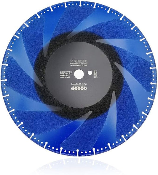 SHDIATOOL 16 Inch Metal Cutting Diamond Blade All Purpose Cut Off Wheel for Rebar Sheet Metal Angle Iron Stainless Steel