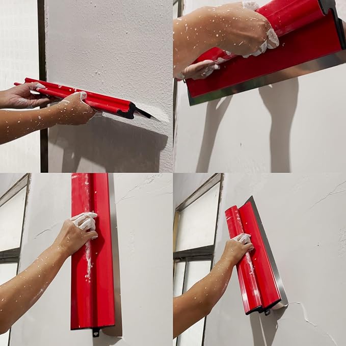 32??Drywall Skimming Blade, 2 PC 0.3mm Stainless Steel Skimming Blade, Drywall Smoothing Spatula Knife for Finishing Wall, Plaster, Wallboard