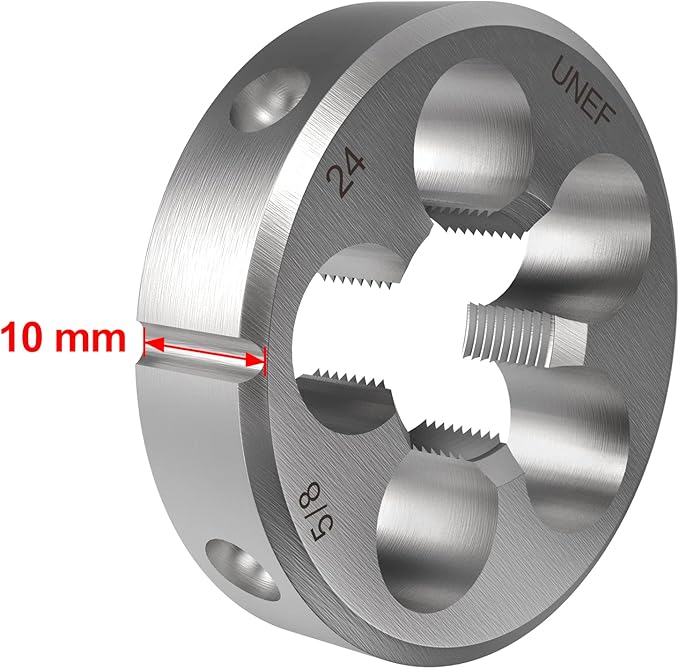 S-Union New 5/8"-24 UNEF Tap and Die Set, UNEF Machine Thread Right Hand Tap and UNEF Round Thread Die