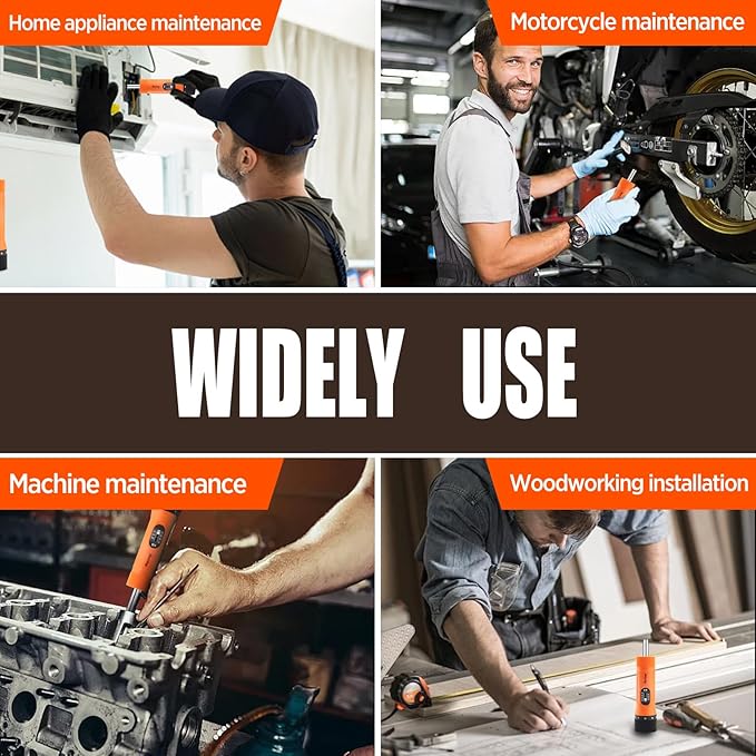 36Pcs Torque Screwdriver Wrench Driver Set 10-70 Inch Pounds lbs with 29 S2 Bits竊? Drive Sockets 竊?/4" Socket Adapter for Maintenance,Tools, Bike Repairing and Mounting.