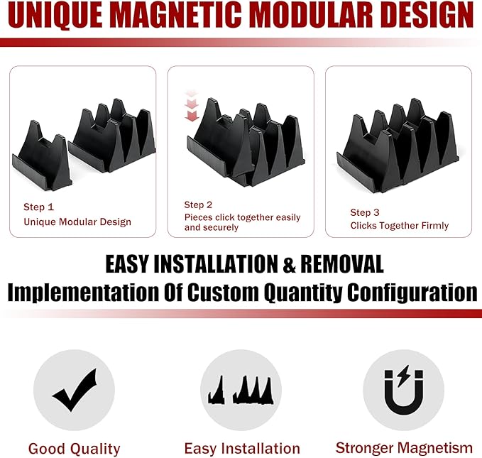 84 pcs Magnetic Modular Wrench Organizer Wrench Holder - Wrenchs Tool Organizers for Tool Drawer Storage, Wrenchs Rack with Metric SAE Labels, Tool Storage Set Holder Festival Mechanics pcs