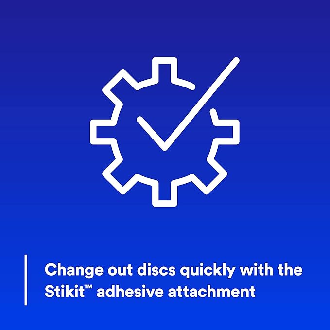 3M Stikit Blue Abrasive Disc Roll 36265, No Hole, Coating Removal, Body Repair, 80 Grade, 5 in, 50 Discs/Roll