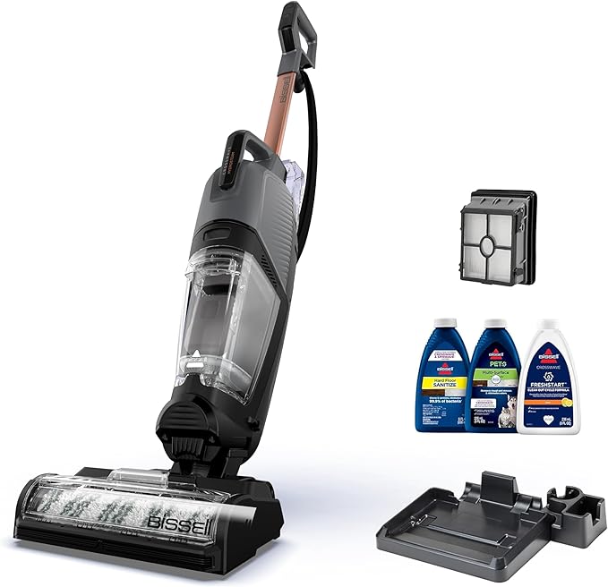 BISSELL짰 CrossWave짰 HydroSteam??Wet Dry Vac, Multi-Purpose Vacuum, Wash, and Steam, Sanitize Formula Included, 35151