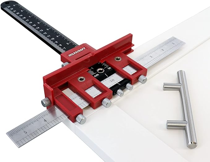 Milescraft 7300 Cabinet Kit ??Cabinet Hardware Jig, Shelf Pin Jig, Hinge Jig and Drawer Slide Jig. Cabinet Handles, Drilling Jig, Euro Concealed Hinge Jig, Drawer Installation Jig ??Ultimate Bundle