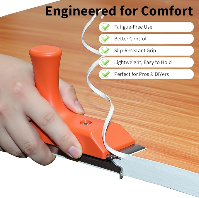 RUITOOL Edge Banding Trimmer with Sharp Stainless Steel Blades and Ergonomic Grip, Suitable for Veneer, PVC, and ABS on Straight, Curved, and Chamfered Edges