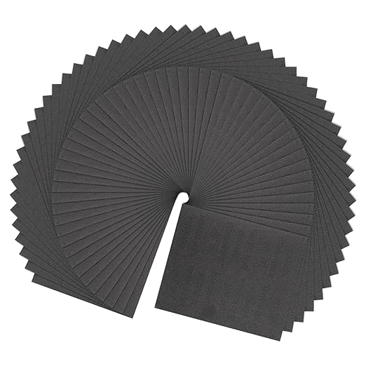 HARFINGTON 100pcs Sandpaper 360 Grit 9 x 11 Inch C-Weight Backing Silicon Carbide Abrasive Wet Dry Sanding Sheets for Wood Finishing, Metal Sanding, Automotive Polishing