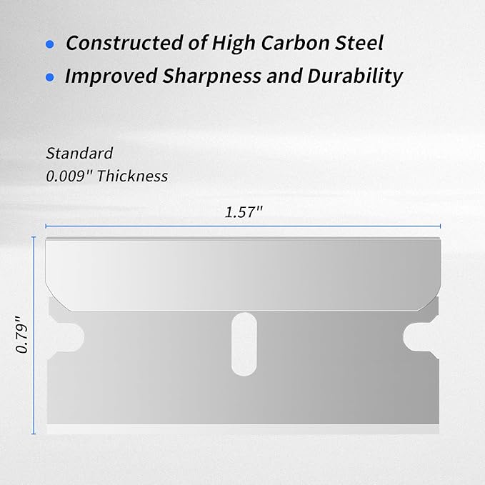 200 Count Single Razor Edge Blades ??Premium SK5 Carbon Steel, Ultra-Sharp & Durable for Professional Shaving, DIY Crafts, and Industrial Use