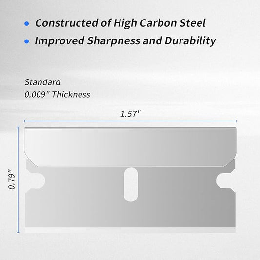 200 Count Single Razor Edge Blades ??Premium SK5 Carbon Steel, Ultra-Sharp & Durable for Professional Shaving, DIY Crafts, and Industrial Use