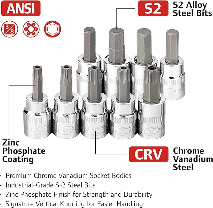 Ingersoll Rand 205 Pc. SAE/Metric Master Mechanics Tool Set- 752022