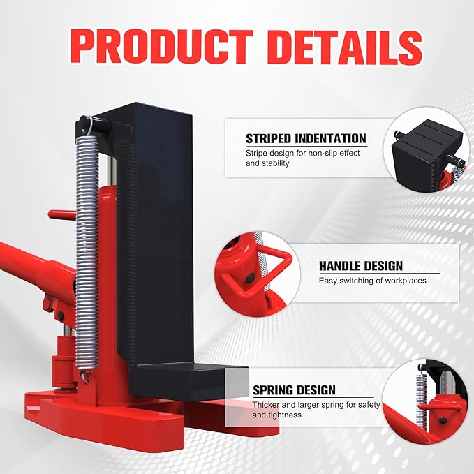 2.5 Ton/5 Ton Toe Jack | 2-in-1 Hydraulic Bottle Jack with Pump Handle Dual Purpose Lifting Capabilities for Top and Toe, for Car Farm Home