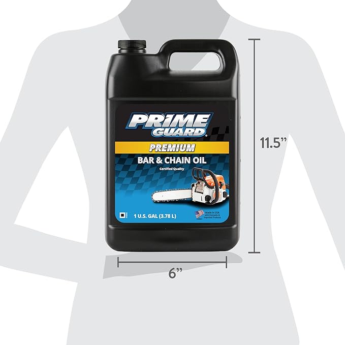 Prime Guard Bar & Chain Oil - 1 Gallon (Pack of 4)