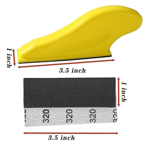 Micro Sander Kit, Sand Paper Sheets 80Pcs, Hook & Loop Sandpaper Assortment 320 to 3000 Grit 3.5?쓝 1?쒶ini Hand Sanding Block Finger Detail Sander Tool for Wood Furniture Crafts Metal Sanding Polishing