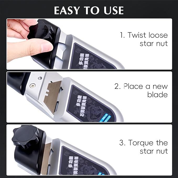 AGLOO Hand Planer for Wood – Chamfer Plane for Woodworking, Gypsum, and More – Plasterboard V Chamfer with 10 Sharp SK5 Blades