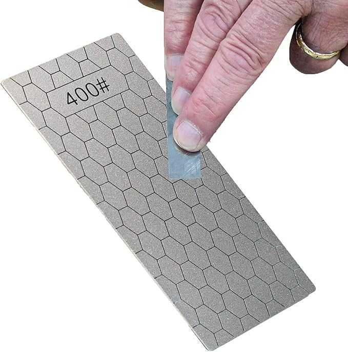 4 Pieces Diamond Sharpening Stone Set,Diamond Lapping Plate Coarse/Medium/Fine Grit Sharpener,400/600/1000/1200 Grit