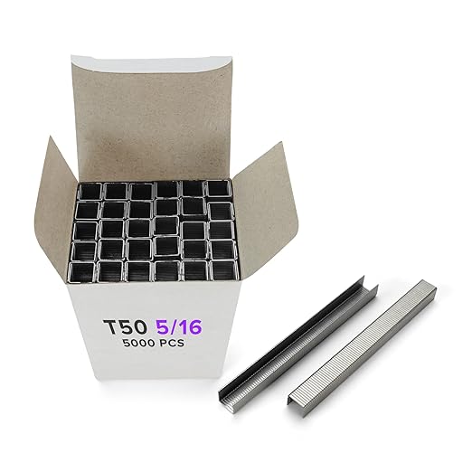 IDL Packaging Heavy Duty Staples for Hummer Tacker HT-9-11, 3/8" x 5/16" x 0.04" (1 Box, 5000 pcs) - Non-Rusting Stainless Steel Industrial Staples
