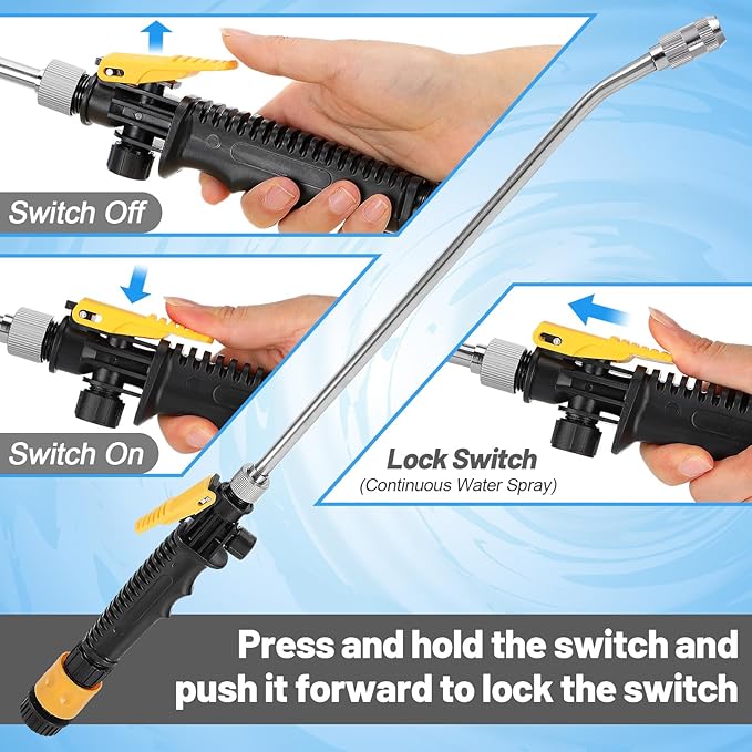 RV Water Heater Tank Rinser - Powerful Cleaning Hot Water Flush Wand, Travel Trailers Camper Water Tank Sediment Scale Cleaner Spray Flusher Accessory Essentials