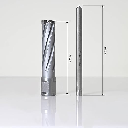 Wind Speed Carbide-Tipped Annular Cutter 11/16" Diameter x 2" Depth with Weldon Shank, High Precision Mag Drill Bit for Magnetic Drill Press, for Hard Material, Stainless Steel, Cast Iron, CT-500