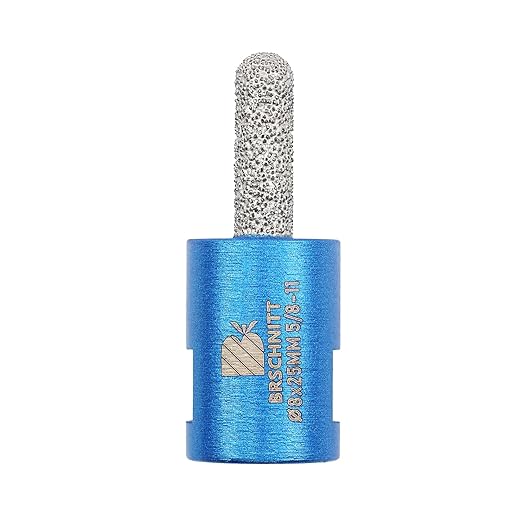 Diamond Mortar Raking Bit - BRSCHNITT for Mortar Raking Tuck Pointing Granite Marble Concrete Masonry Stone Removals Vacuum Brazed Bit with 5/8-11 Thread (5/16 Inch x 1 Inch)