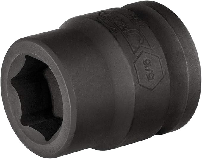 Jetech 3/4 Inch Drive 15/16 Inch Standard Impact Socket, Made with Chrome Molybdenum Alloy Steel, Heat Treated, 6-Point Design, SAE