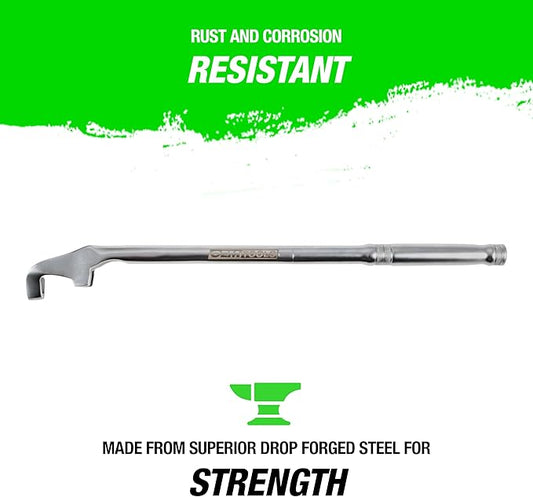 OEMTOOLS 22656 Wrench Extender Tool, Increase Torque in Tight Spaces, Universal Wrench Extension for Rusted Bolts, Spanners, and Hard-to-Reach Areas