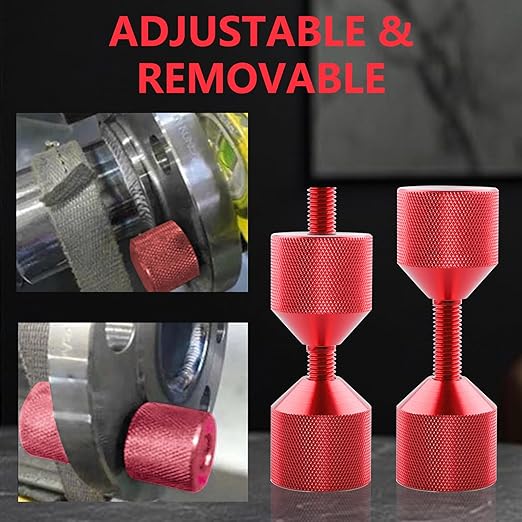 4 Pcs Flange Two Hole Pins - Aluminum Alloy 2 Hole Pins, 1-1/8??& 1-5/8'' Two Hole Pins - Red