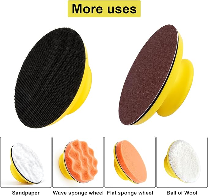 2 Pack 5 Inch Mouse Sanding Block Hand Sanding Block Hook and Loop Sanding Block for Woodworking Furniture Restoration Automotive Body Arts Crafts