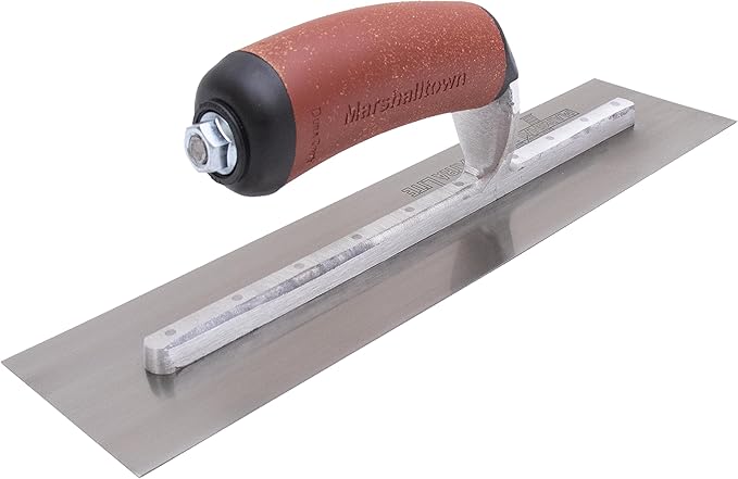 MARSHALLTOWN High Carbon Steel Finishing Trowel, 4.5 x 11 Inch Concrete, Masonry and Drywall Finishing Tool, Made in the USA, MXS114DC