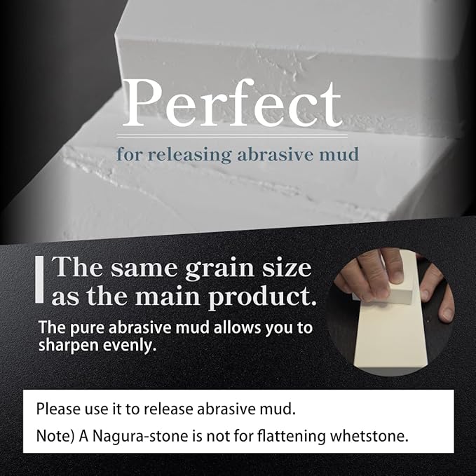 FUKAMI Whetstone Sharpening stone Coarse grit 300 w/Nagura, 7.1" x 2.4" x 0.8" (Pro Power. Perfectly Compact for home use), Made in Japan (#300)