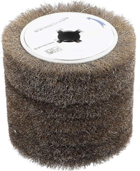 SIGNI Copper Coated Steel Wire Drawing Polishing Burnishing Wheel for surface finishing of Stainless Steel, Aluminum, Metal and Wood (Copper coated steel wire 0.15mm)