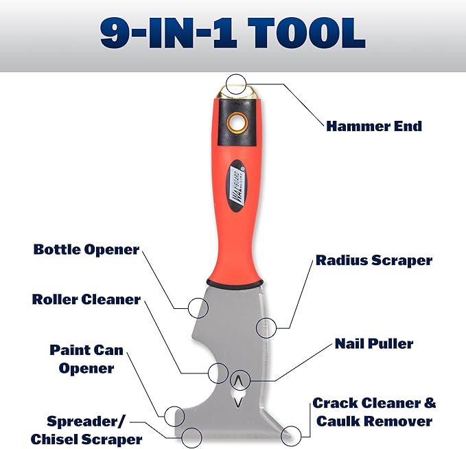 WAL-BOARD TOOLS Drywall Finishing Hand Tool Kit, Mud Pan, Taping Knife, DTKFNSH1