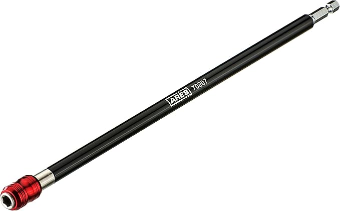 ARES 70207 - Drill Extension Bit Holder - 12-Inch Quick Release - Works With All 1/4-Inch Drive Bits - Quick Release Mechanism Makes Changing Bits a Breeze