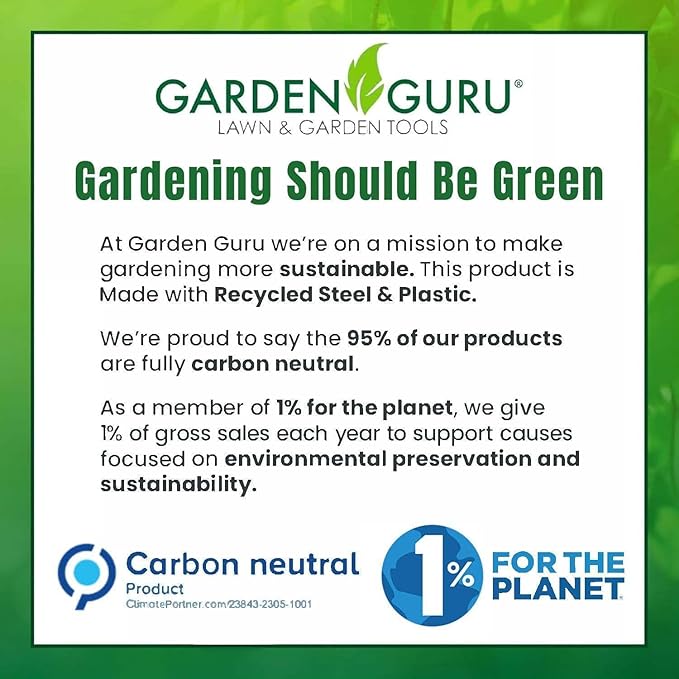 Garden Guru Heavy Duty Garden Trowel Hand Shovel for Gardening ??Strong Carbon Steel - Rust Resistant ??Ergonomic Grip ??Perfect Trowel Garden Tool for Soil Digging Planting Transplanting Weeding