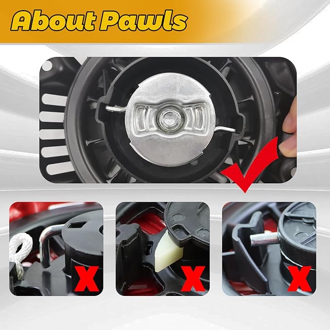 WOTIAN 212cc Pull Start Compatible with Predator 212 Pull Start Assembly Harbor Freight 196cc 212cc 225cc 6.5hp 7hp 7.5hp Recoil Starter for Engine Performance Parts Water Pump Generator 69730 60363