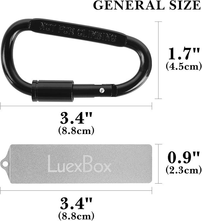 16-Hole Magnetic Bit Holder Keychain, 1/4 inch Storage Bit Holder & Carabiner, Screwdriver Head Storage Case Organizer for Nut Driver, Screwdriver & Drill Bits (Silver)
