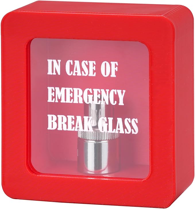 10mm Socket Display Holder,In Case of Emergency Break Glass Box,Essential Toolbox Accessory,Gift For Garage Wall,Workshop D챕cor
