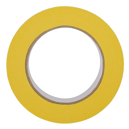 Lichamp 2-Pack Automotive Refinish Masking Tape Yellow 36mm x 55m, Cars Vehicles Auto Body Paint Tape, Automotive Painters Tapes Bulk Set 1.4-inch x 60 Yards x 2 Rolls