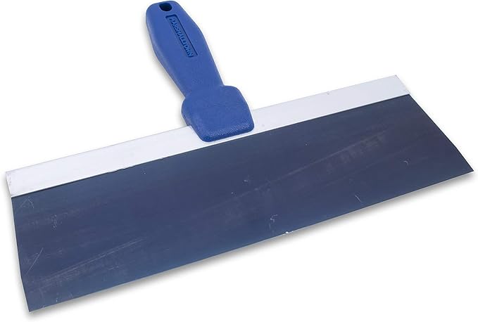 MARSHALLTOWN Blue Steel Taping Knives, 12, Inch Plastic Handle Drywall and Plastering, 5512P