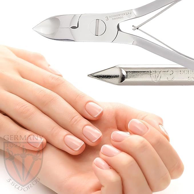 3 Swords Germany ??Brand Quality Stainless Nail NIPPERS - Remover - Cutter Manicure Pedicure Grooming for Professional fingernail & toenail Care by 3 Swords (BTA)