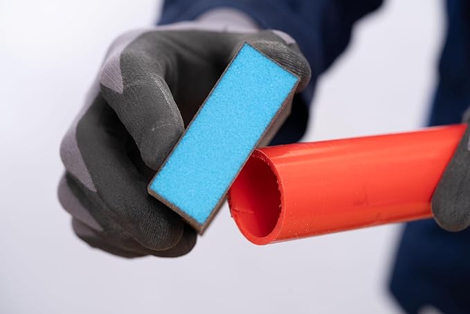 Pferd Sanding Sponge, 4-Sided Abrasive Block, 2-3/4" x 4", 60 Grit, Aluminum Oxide, Reusable (Pack of 5) - Part 46400