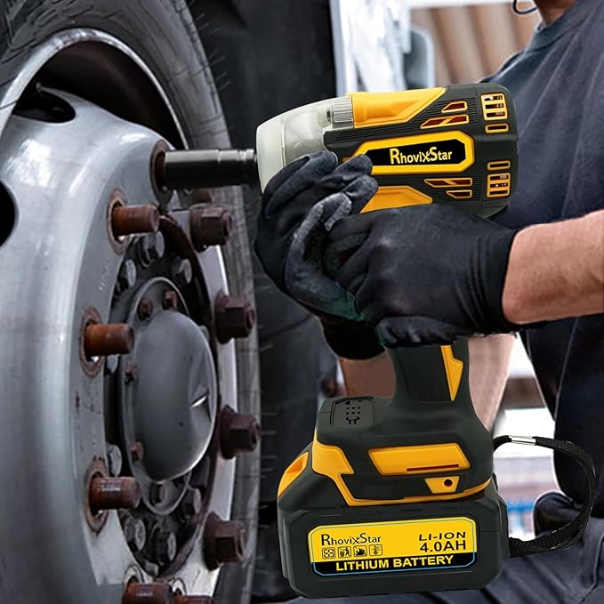 20V MAX Cordless Impact Wrench, 1/2" Brushless Motor High Torque Impact Gun, Variable Speed, Compatible with Makita 18V Battery (Tool Only, No Battery and Charger Included)