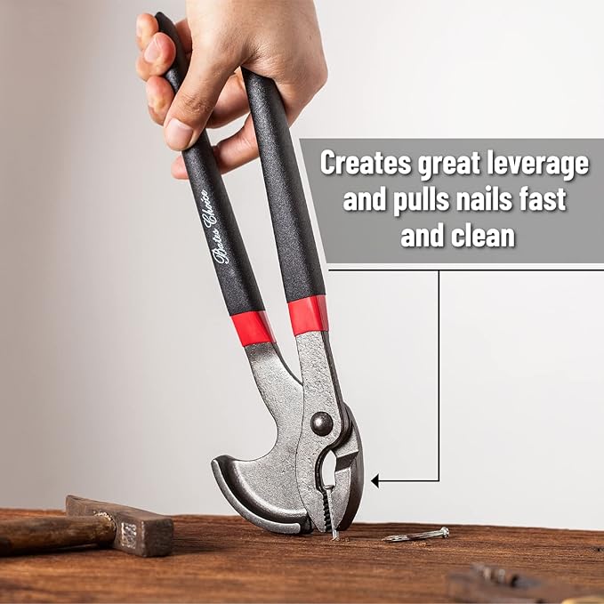 Bates- Nail Puller, Pliers, 11" Nail Remover Tool, Multi Tool, Hand Tools, Staple Puller, Carpenter Tools, Staple Remover, Trim Puller, Nail Remover, Nail Pliers, Cats Paw Nail Puller Tool